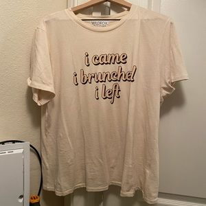 NWT Wildfox I Brunched Keke Tee XL